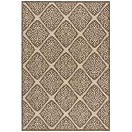 Safavieh 7 ft. 10 in. x 10 ft. Beach House Contemporary Rectangle Indoor & Outdoor Area Rugs Cream & Beige BHS132C-8